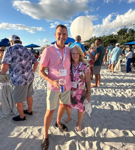 Tory Wright of AHSG with his wife Ann